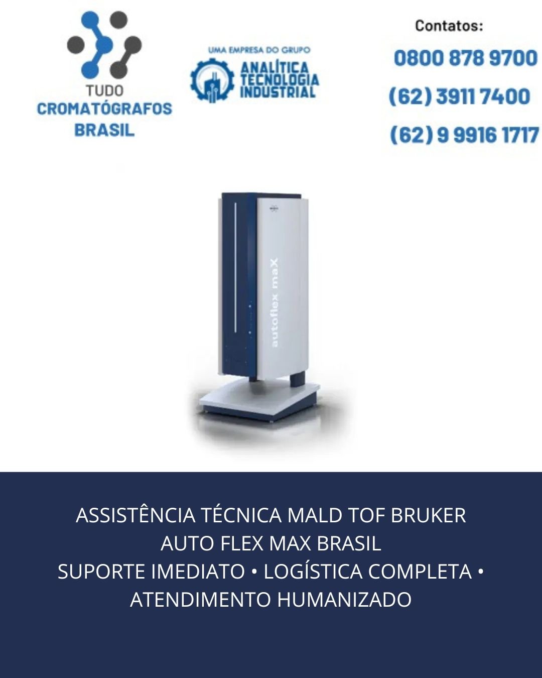 ASSISTÊNCIA TÉCNICA MALDI TOF BRUKER AUTO FLEX MAX BRASIL SUPORTE IMEDIATO • LOGÍSTICA COMPLETA • ATENDIMENTO HUMANIZADO
